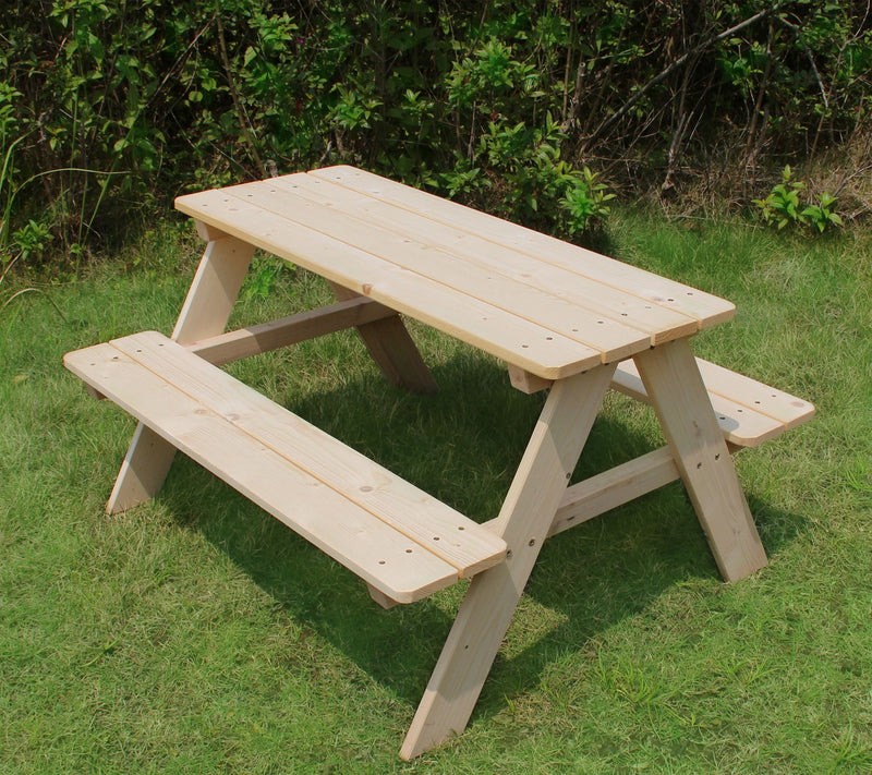 Turtleplay Wooden Kid's Picnic Table — View 7