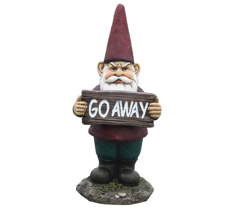 "Go Away" Resin Gnome by Santa's Workshop — Main view