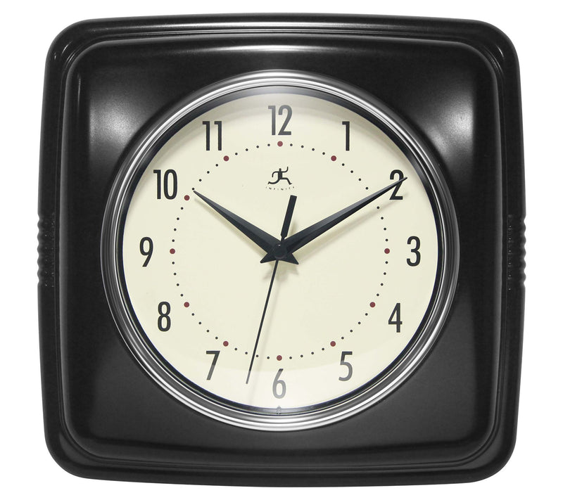 Infinity Instruments 9" Retro Silent Kitchen Clock — View 8