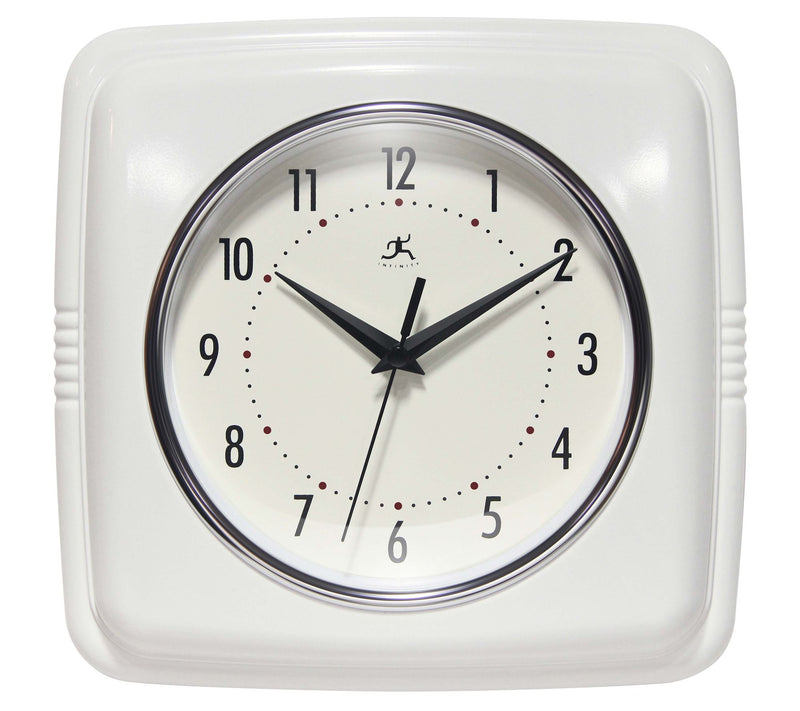 Infinity Instruments 9" Retro Silent Kitchen Clock — View 27