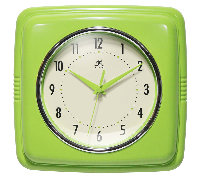 Infinity Instruments 9" Retro Silent Kitchen Clock — View 5