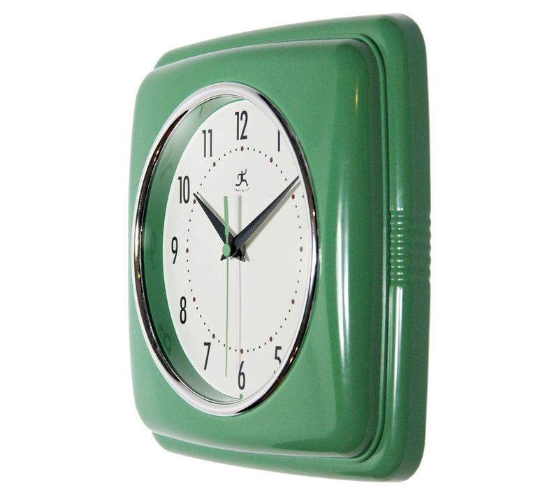 Infinity Instruments 9" Retro Silent Kitchen Clock — View 32