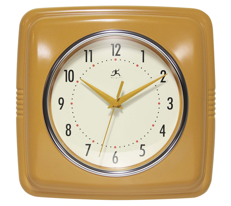 Infinity Instruments 9" Retro Silent Kitchen Clock — View 23
