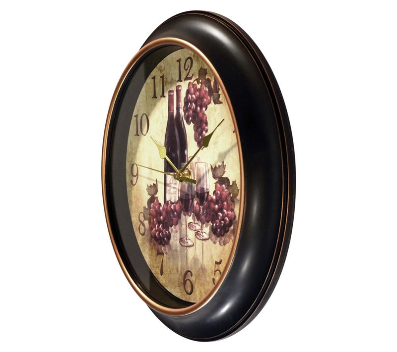 Infinity Instruments Pinot Wine Grapes 12-inchWall Clock — View 4