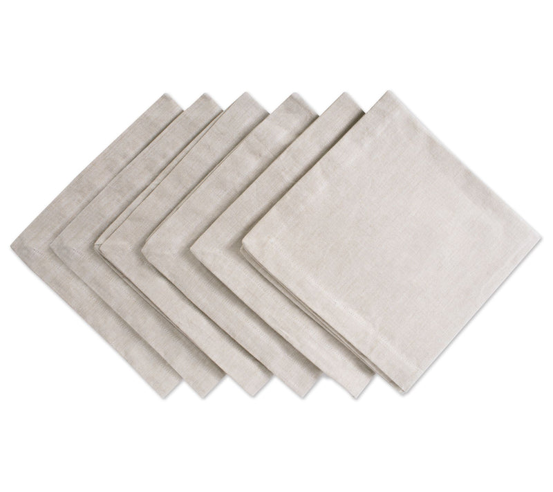 Design Imports Set of 6 Chambray Napkins — View 13