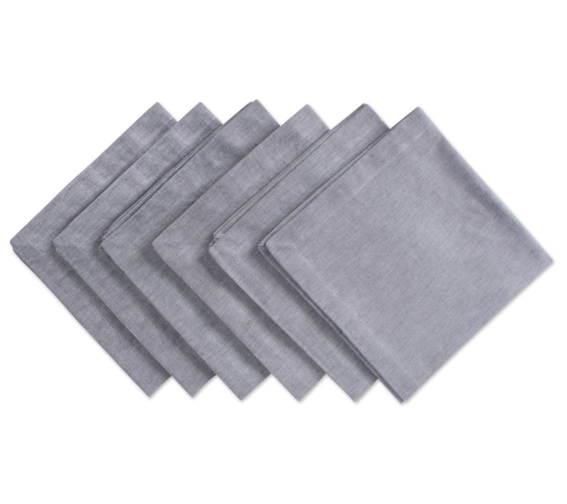 Design Imports Set of 6 Chambray Napkins — View 11