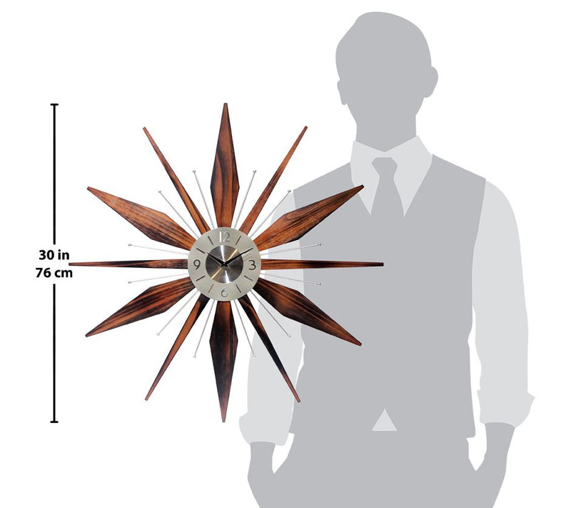 Infinity Instruments Utopia 30" Mid-Century Modern Clock — View 5