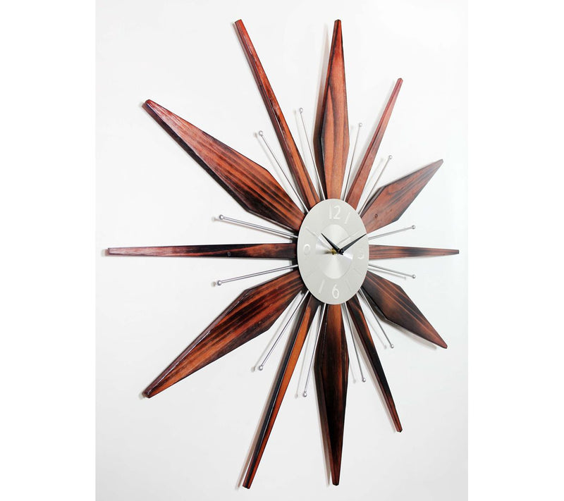 Infinity Instruments Utopia 30" Mid-Century Modern Clock — View 3