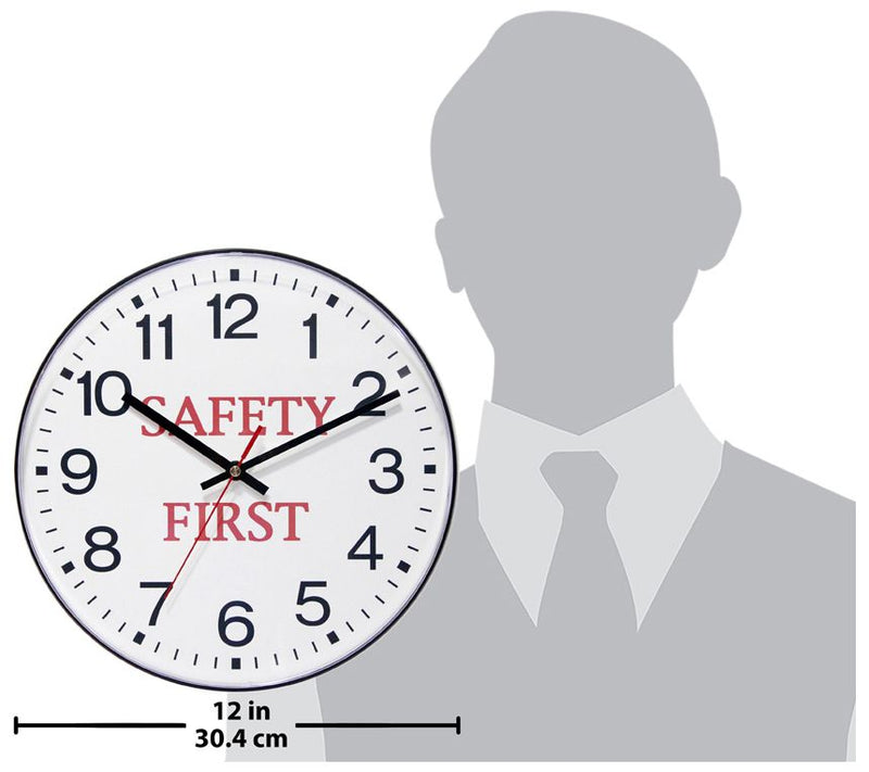 Infinity Instruments Safety First 12" BusinessClock — View 4