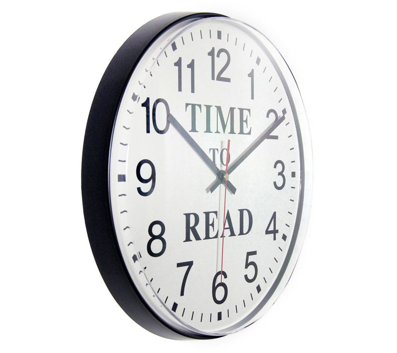 Infinity Instruments Time to Read 12" BusinessClock — View 3