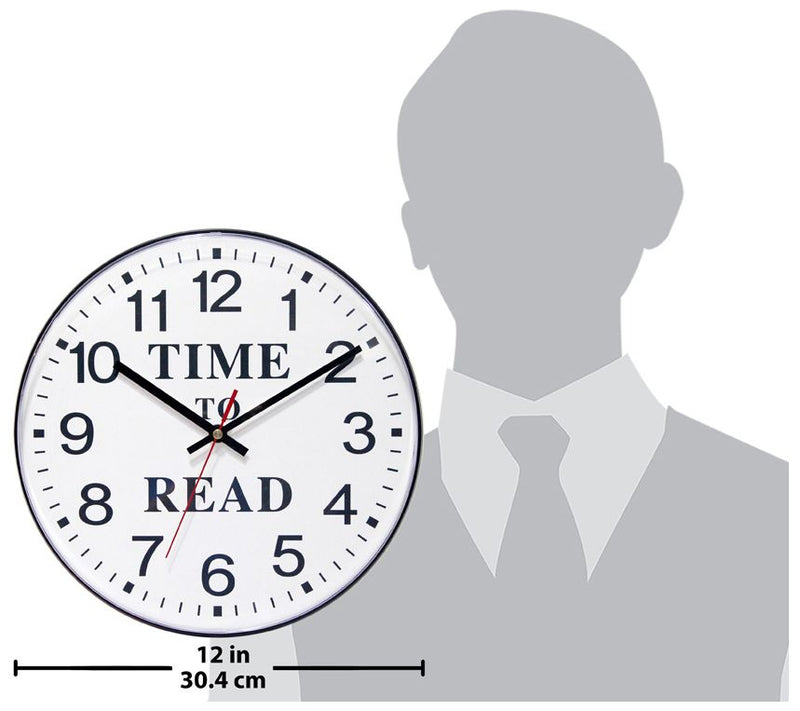 Infinity Instruments Time to Read 12" BusinessClock — View 5