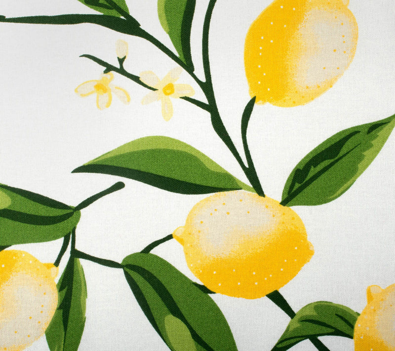 Design Imports Lemon Bliss Print Tablecloth 70"Round — View 2