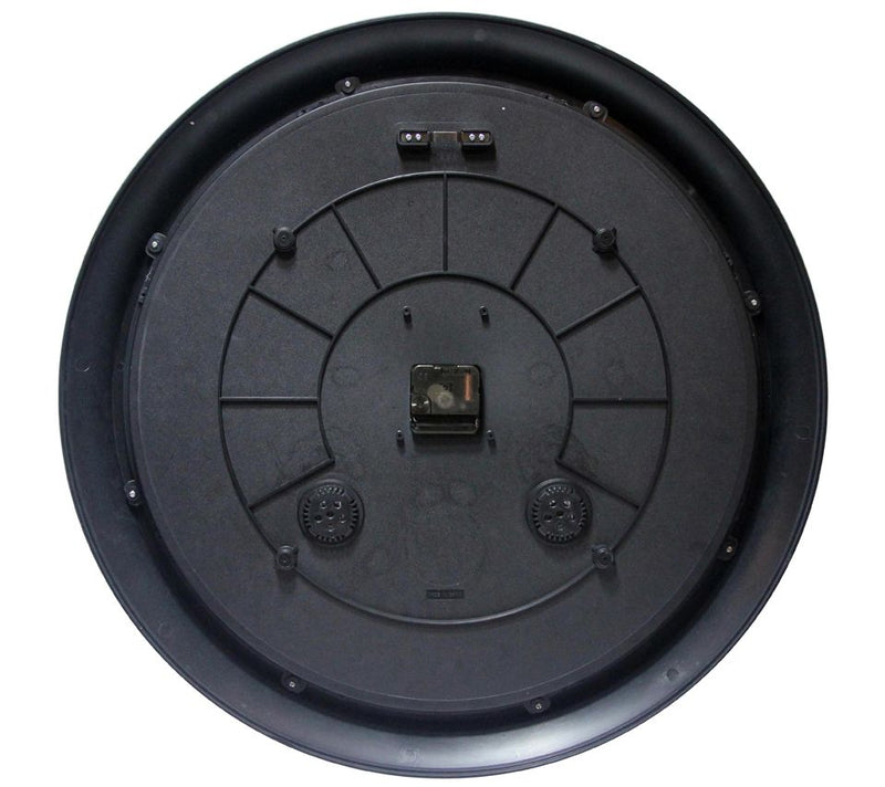 Infinity Instruments Classic Black Indoor/Outdoor Large Clock — View 2