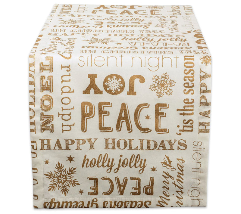 Design Imports Christmas Collage Table Runner 14" x 108" — View 5