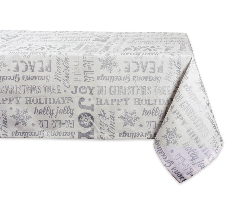 Design Imports Christmas Collage Tablecloth 60"x 84" — Main view
