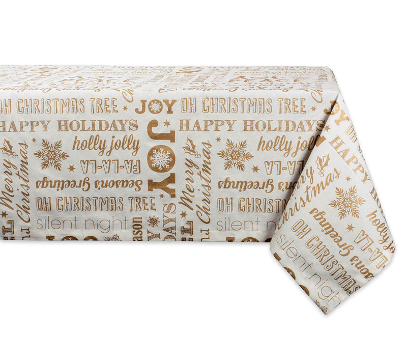 Design Imports Christmas Collage Tablecloth 60"x 84" — View 5
