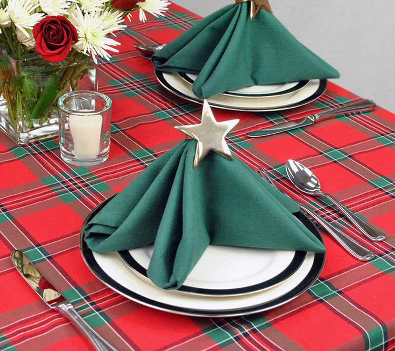 Design Imports Holiday Plaid Tablecloth 60" x 84" — View 2