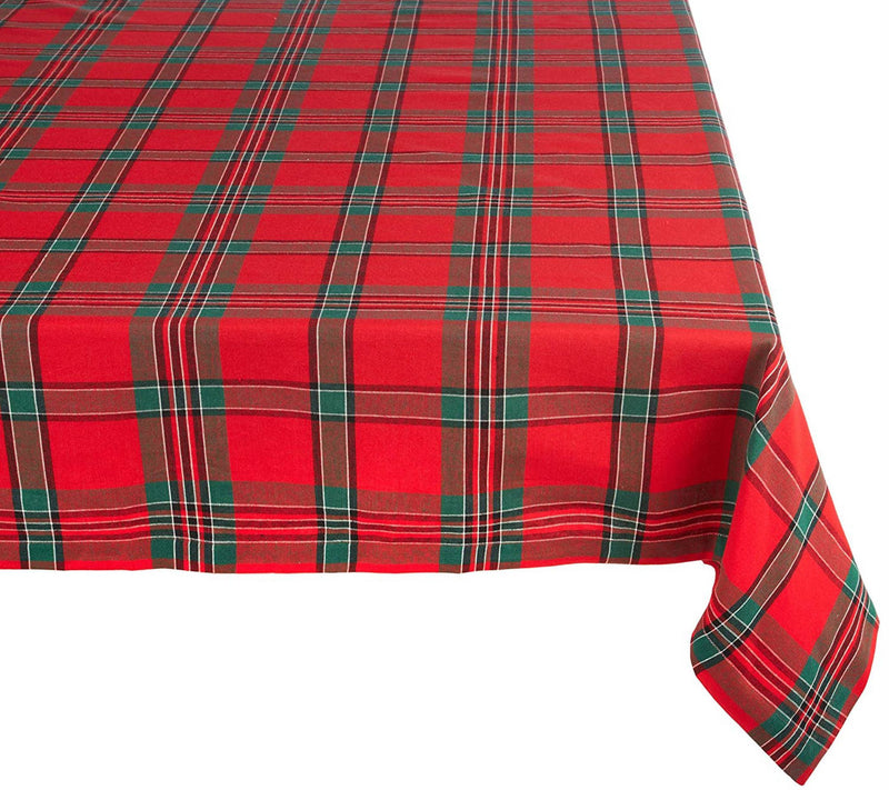Design Imports Holiday Plaid Tablecloth 60" x 84" — Main view