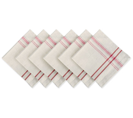 Design Imports French Stripe Napkin Set of 6