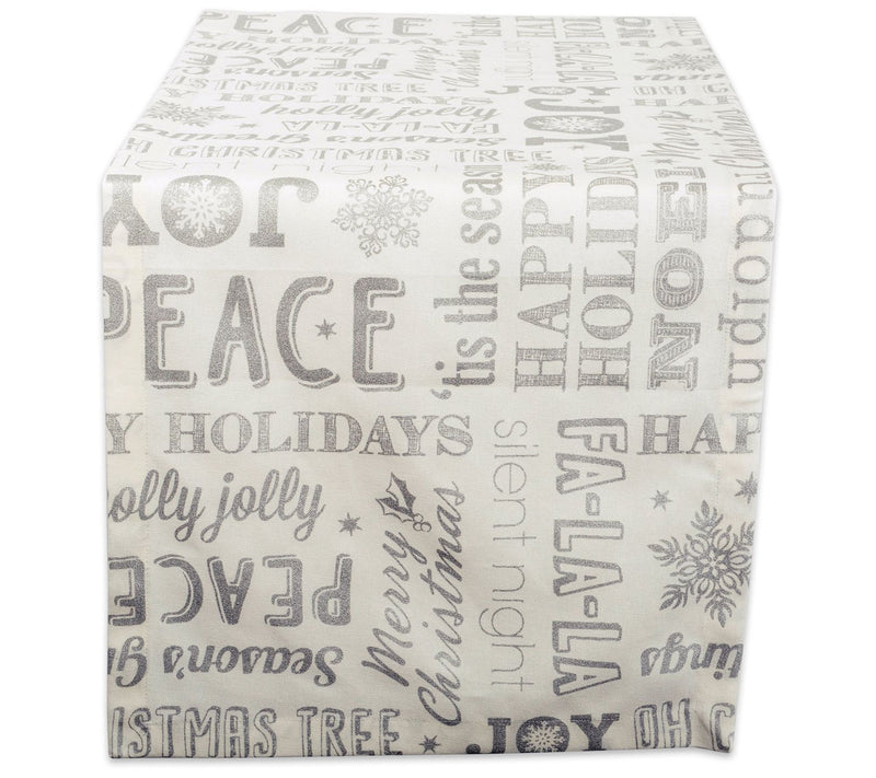 Design Imports Christmas Collage Table Runner 14" x 72" — Main view