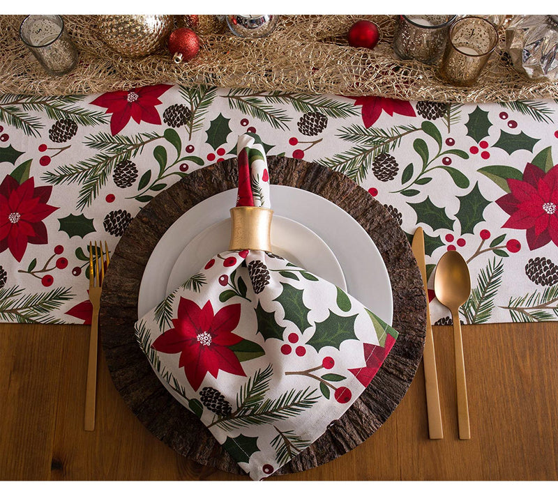 Design Imports Woodland Christmas Table Runner4" x 72" — View 5