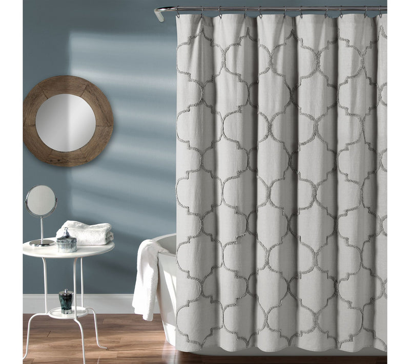 Avon Chenille Trellis 72" x 72" Shower CurtainLush Decor — View 5
