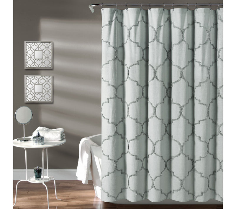 Avon Chenille Trellis 72" x 72" Shower CurtainLush Decor — View 7