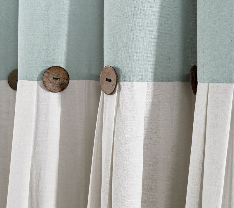 Linen Button 72" x 72" Shower Curtain by Lush Decor — View 25