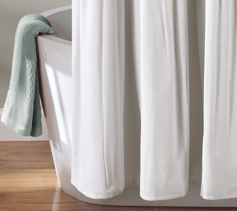 Linen Button 72" x 72" Shower Curtain by Lush Decor — View 24