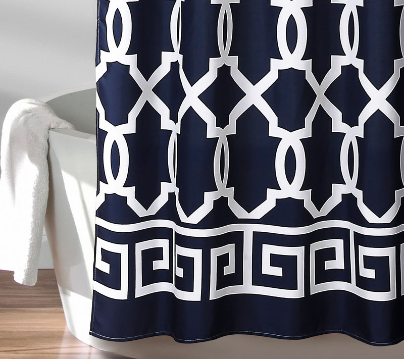 Maze Border 72" x 72" Shower Curtain by Lush Decor — View 5