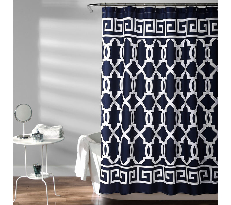 Maze Border 72" x 72" Shower Curtain by Lush Decor — View 3