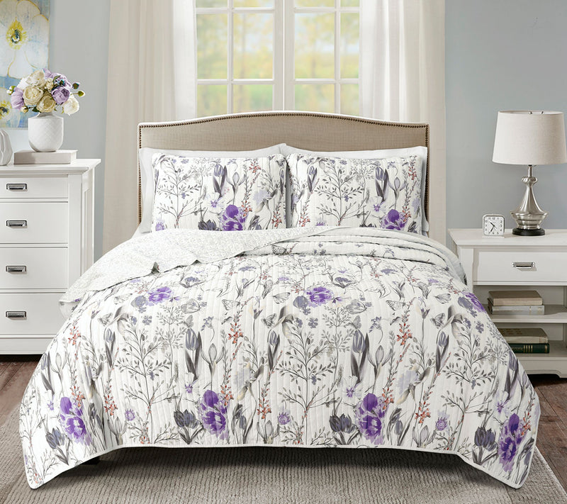 Adalia Quilt 3-Piece King Quilt Set by Lush Decor — View 5
