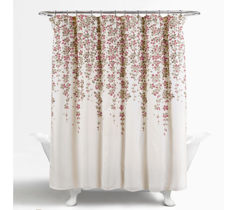 Weeping Flower 72" x 72" Shower Curtain by LushDecor — View 12