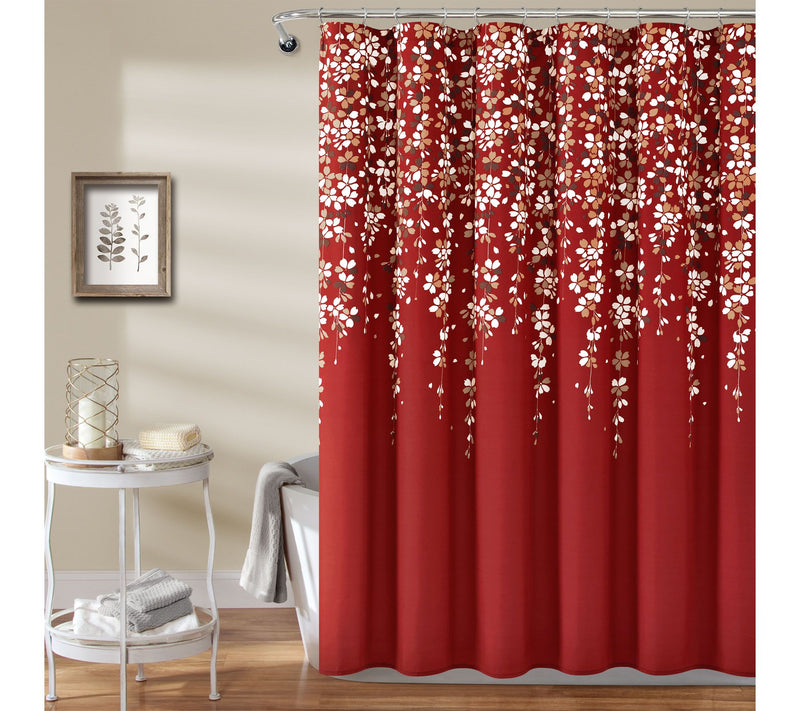 Weeping Flower 72" x 72" Shower Curtain by LushDecor — View 11