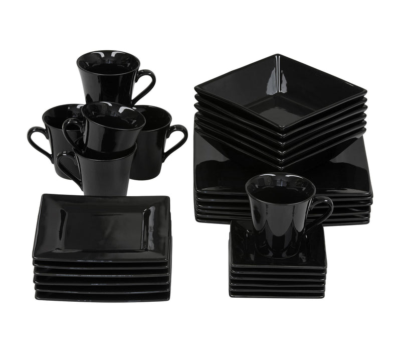 10 Strawberry Street Nova 30-Pc Square Dinnerware Set — View 3