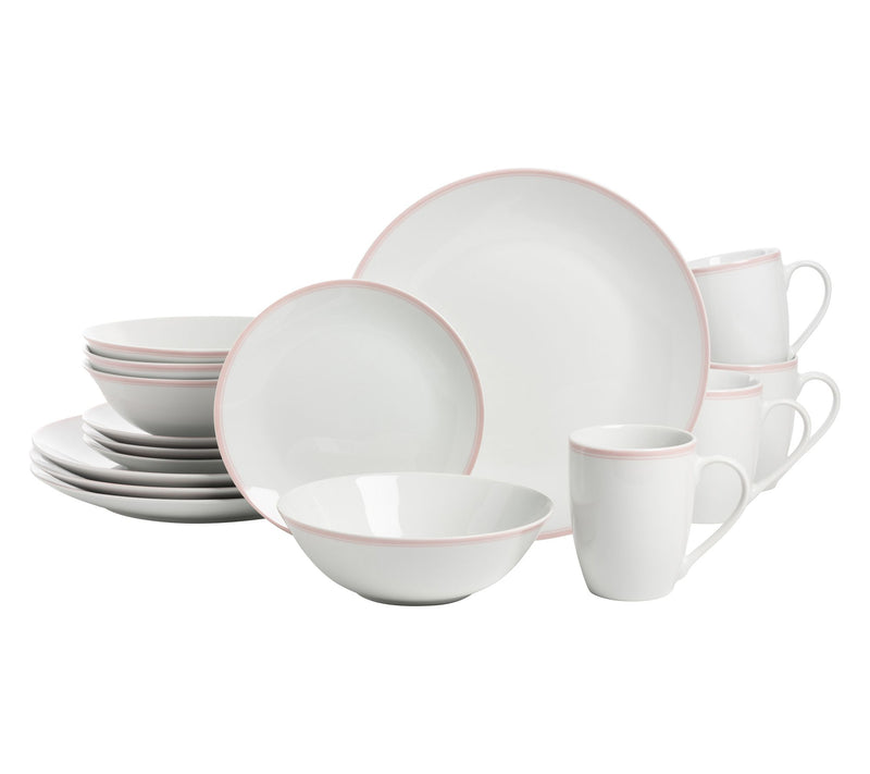 10 Strawberry Street Simply Coupe Banded 16-PcDinnerware Set — View 11