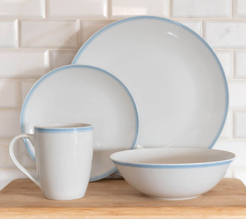 10 Strawberry Street Simply Coupe Banded 16-PcDinnerware Set — View 17