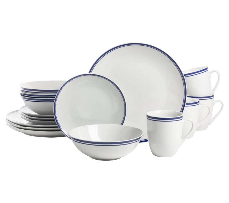 10 Strawberry Street Simply Coupe Banded 16-PcDinnerware Set — Main view