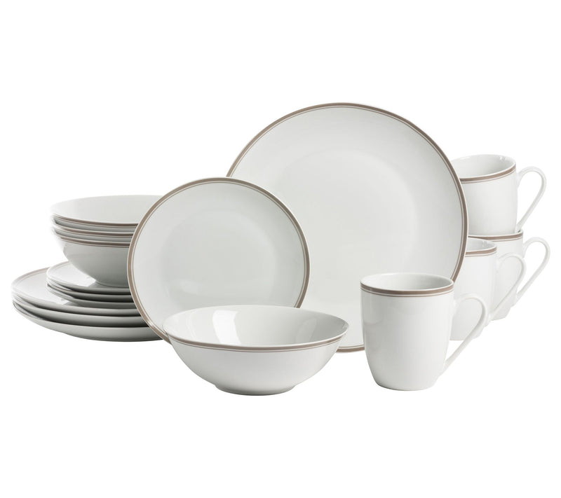 10 Strawberry Street Simply Coupe Banded 16-PcDinnerware Set — View 7