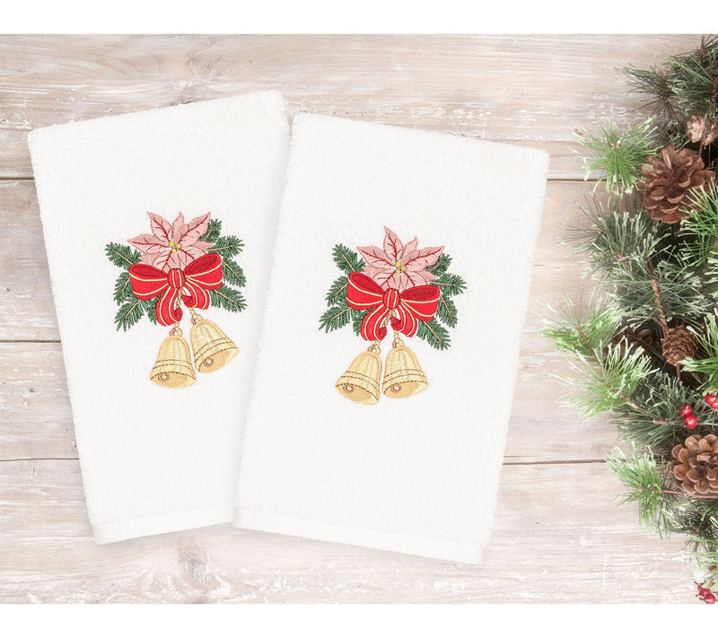 Linum Home Textiles Christmas Bells 2-Piece Hand Towels — View 6