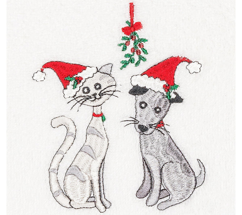 Linum Home Textiles Christmas Cute Couple 2-Piece Hand Towels — View 7