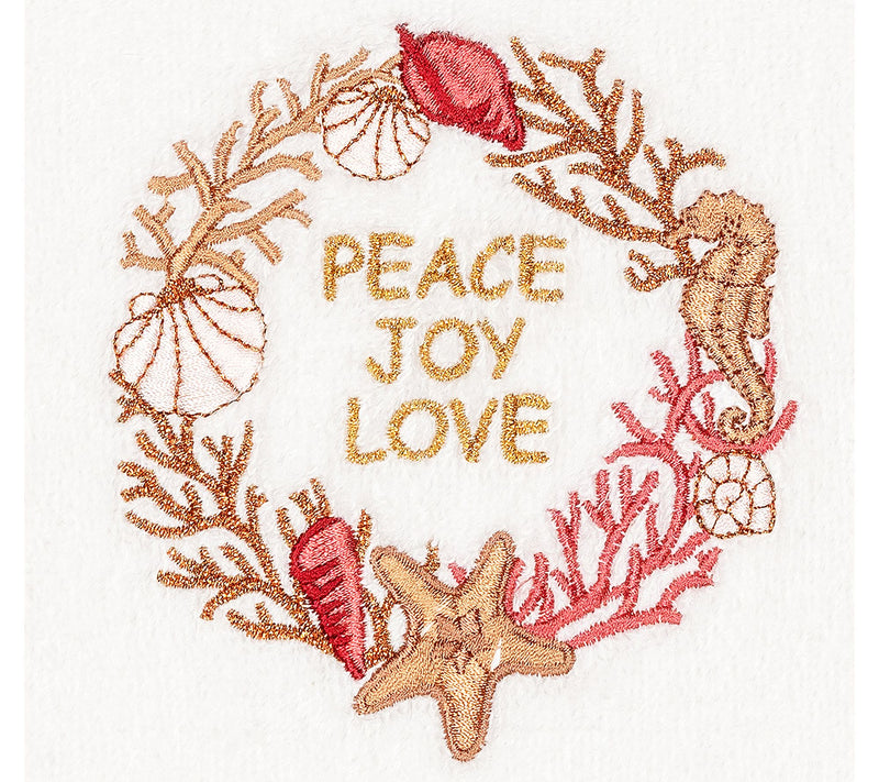 Linum Home Textiles Christmas Peace 2-Piece Hand Towels — View 7