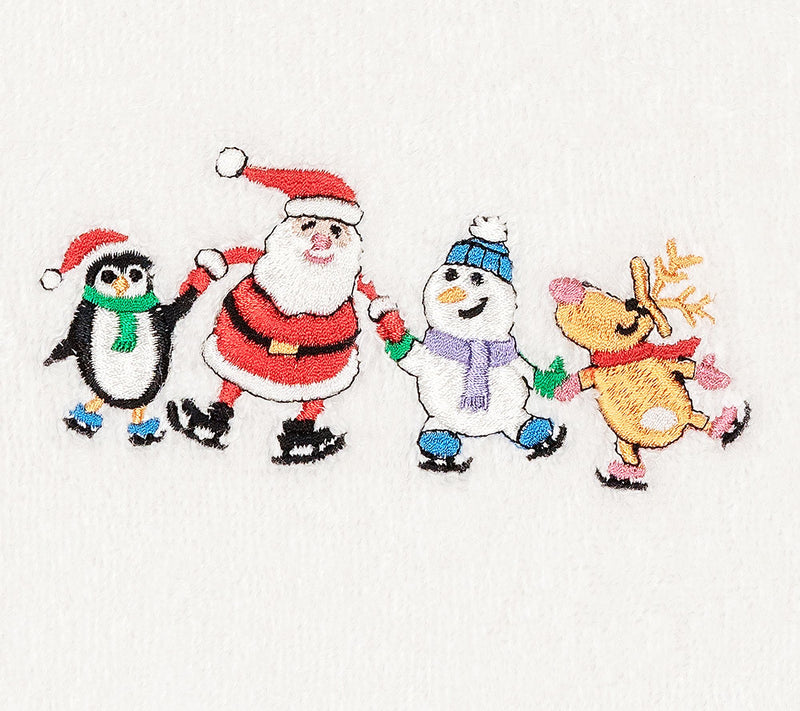 Linum Home Textiles Christmas Skating Party 2-PC Hand Towels — View 7