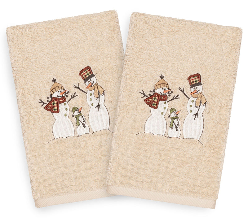 Linum Home Textiles Christmas Snow Family 2-Piece Hand Towels — View 5