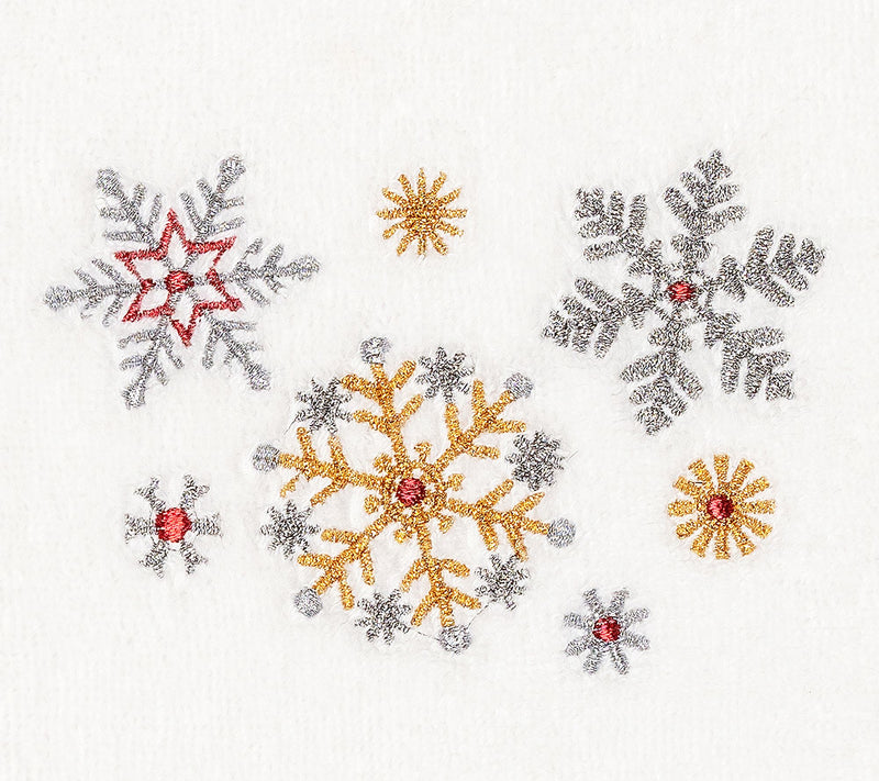 Linum Home Textiles Christmas Snowfall 2-Piec eHand Towels — View 7