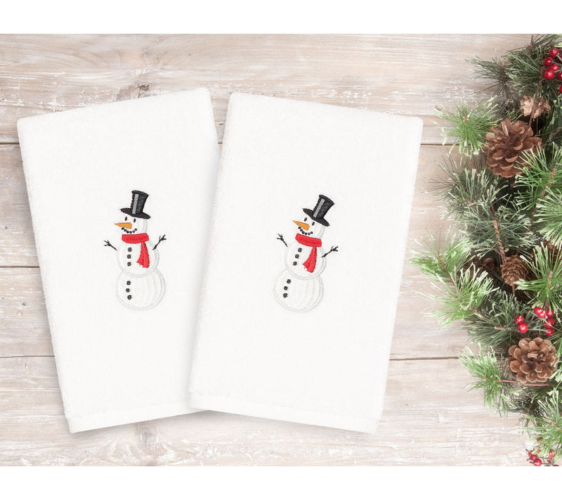 Linum Home Textiles Snowman 2-Piece Hand Towels — View 6