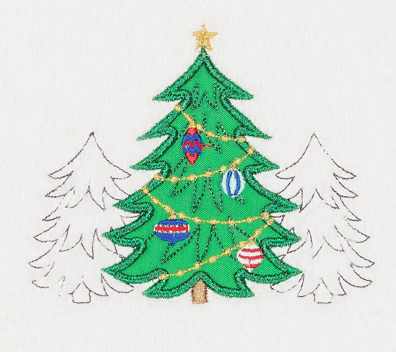 Linum Home Textiles Christmas Three Trees 2-Piece Hand Towels — View 7