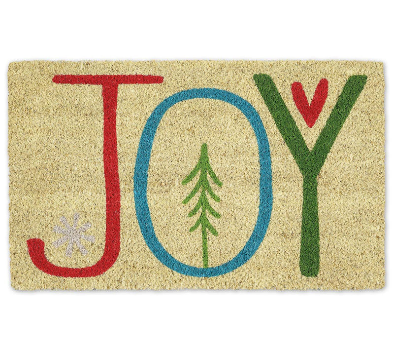 DII JOY Natural Coir Doormat w/ Non-Slip Back — Main view