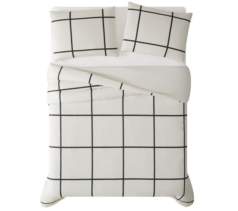 Truly Soft Kurt Windowpane Twin XL 2-Piece Duvet Cover Set — View 4