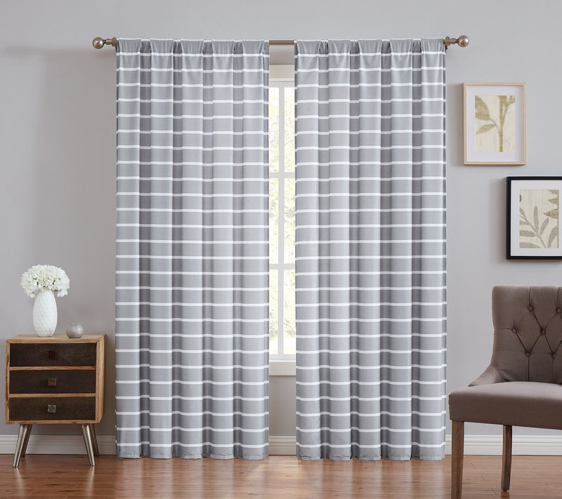 Truly Soft Maddow Stripe Window Panel Set of 2 — View 5